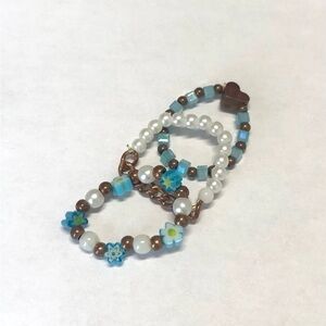 🕸️ Vintage Hand Crafted 5/$25 Beaded Stackable Rings Size 6-7
